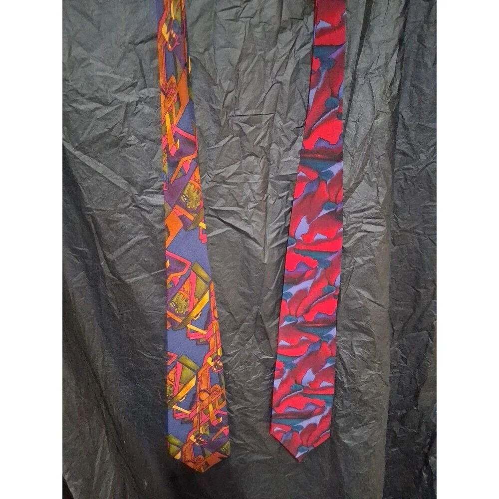Jerry Garcia Capillaries Limited Collection Tie Lot Necktie Blue Abstract Silk